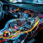 Automotive wiring harness car interior
