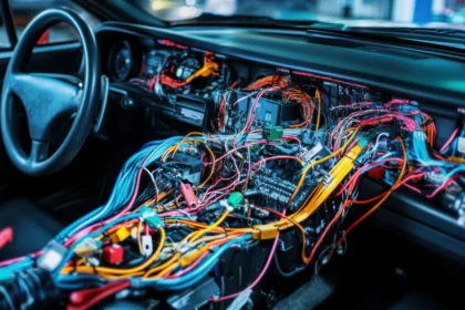 Automotive wiring harness car interior