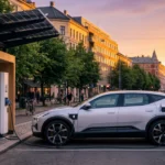EV charging station in Europe